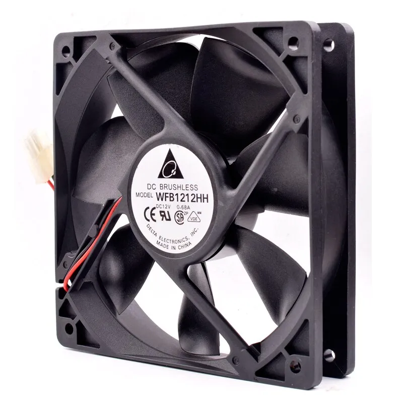 Delta WFB1212HH DC12V 0.68A Large air volume chassis cooling fan Delta WFB1212HH DC12V 0.68A Large air volume chassis cooling fan