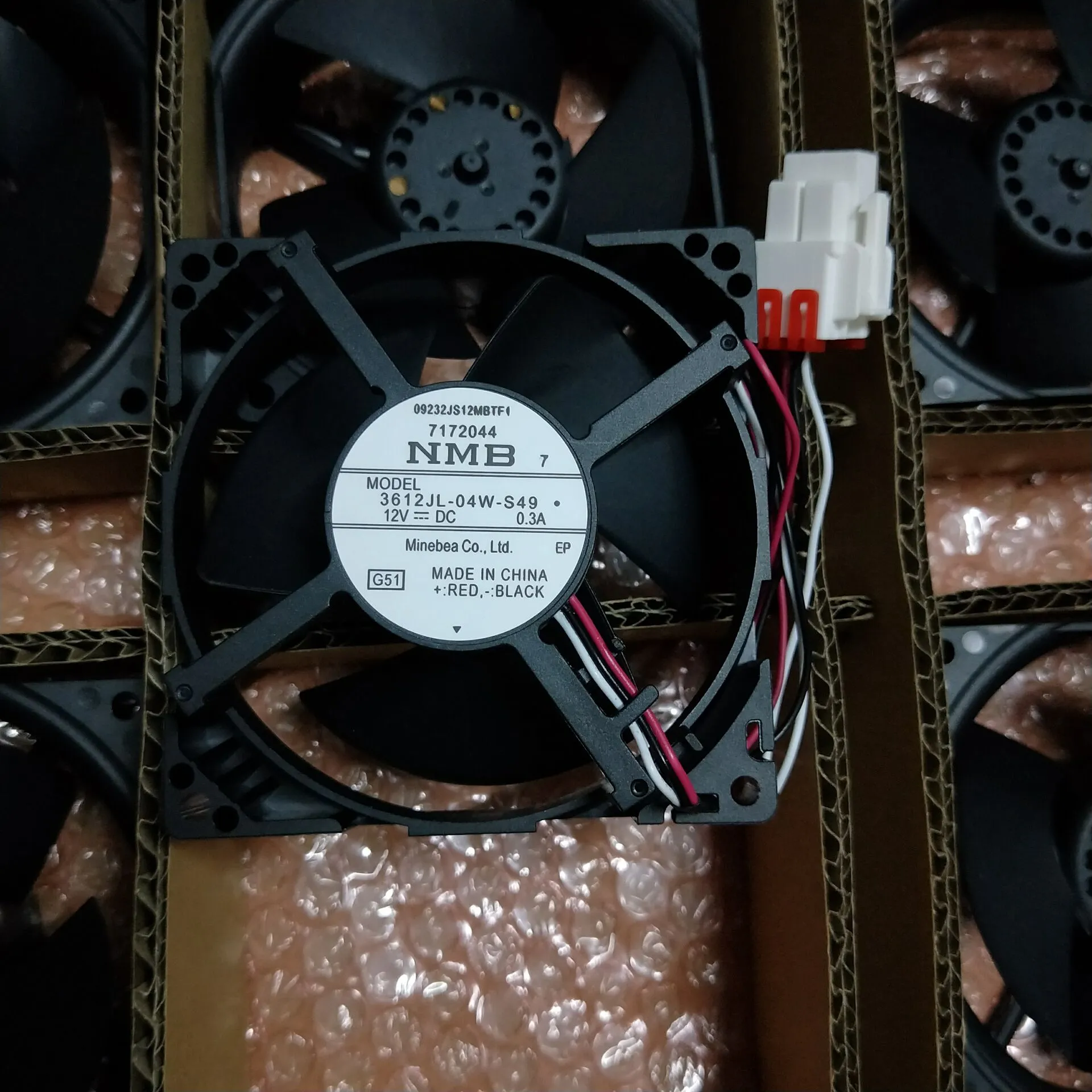NMB-MAT 3612JL-04W-S49 12V 0.3A 9.2cm for Samsung Refrigerator Accessories fan NMB-MAT 3612JL-04W-S49 12V 0.3A 9.2cm for Samsung Refrigerator Accessories fan