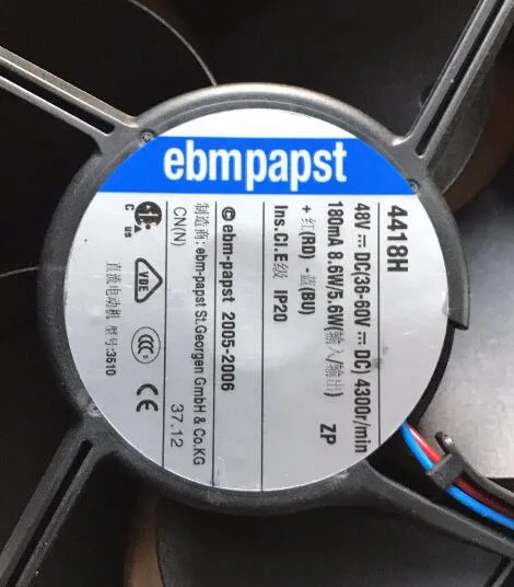 ebmpapst 4418H DC48V 180mA 2-line axial flow cooling ebmpapst 4418H DC48V 180mA 2-line axial flow cooling