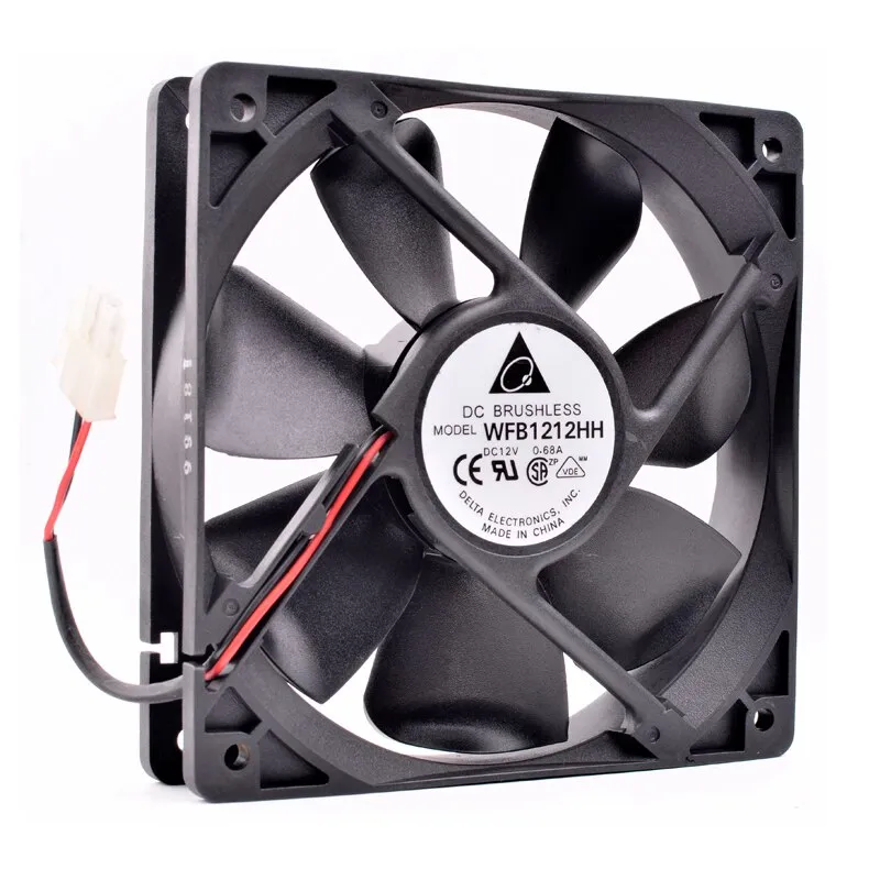 Delta WFB1212HH DC12V 0.68A Large air volume chassis cooling fan Delta WFB1212HH DC12V 0.68A Large air volume chassis cooling fan
