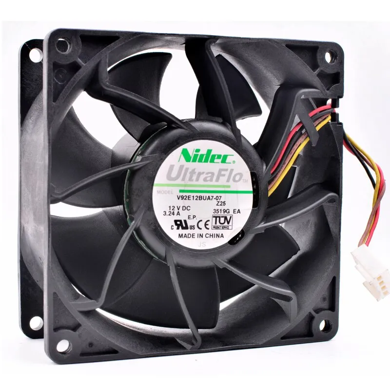 Nidec V92E12BUA7-07 DC 12V 3.24A large air cooling fan Nidec V92E12BUA7-07 DC 12V 3.24A large air cooling fan