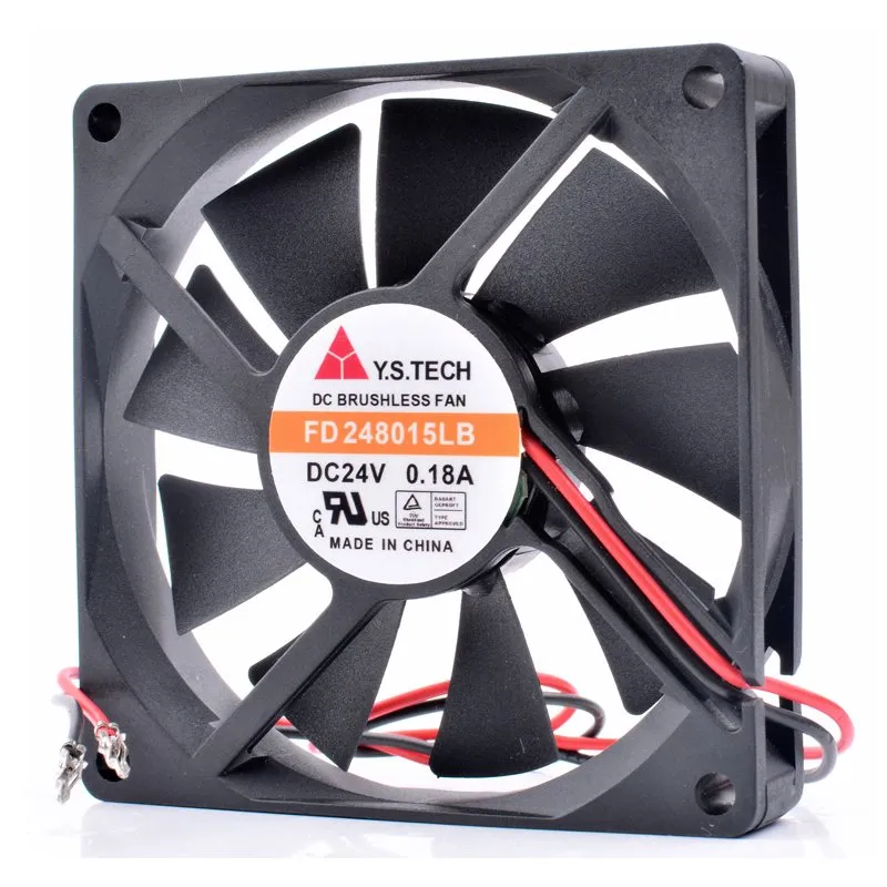 Y.S.TECH FD248015LB DC 24V 0.18A 2-wire cooling fan Y.S.TECH FD248015LB DC 24V 0.18A 2-wire cooling fan