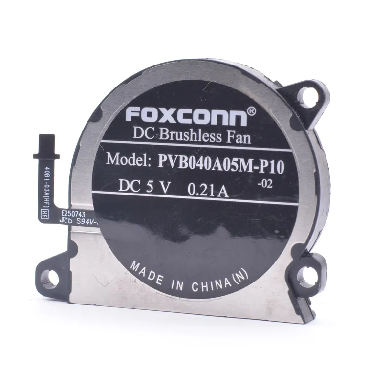 Foxconn PVB040A05M-P10 DC5V 0.21A Nintendo game machine cooling fan Foxconn PVB040A05M-P10 DC5V 0.21A Nintendo game machine cooling fan
