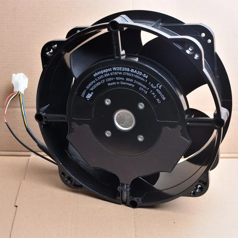Ebm W2E208-BA20-54 220V 230V industrial cabinet AC metal cooling fan Ebm W2E208-BA20-54 220V 230V industrial cabinet AC metal cooling fan