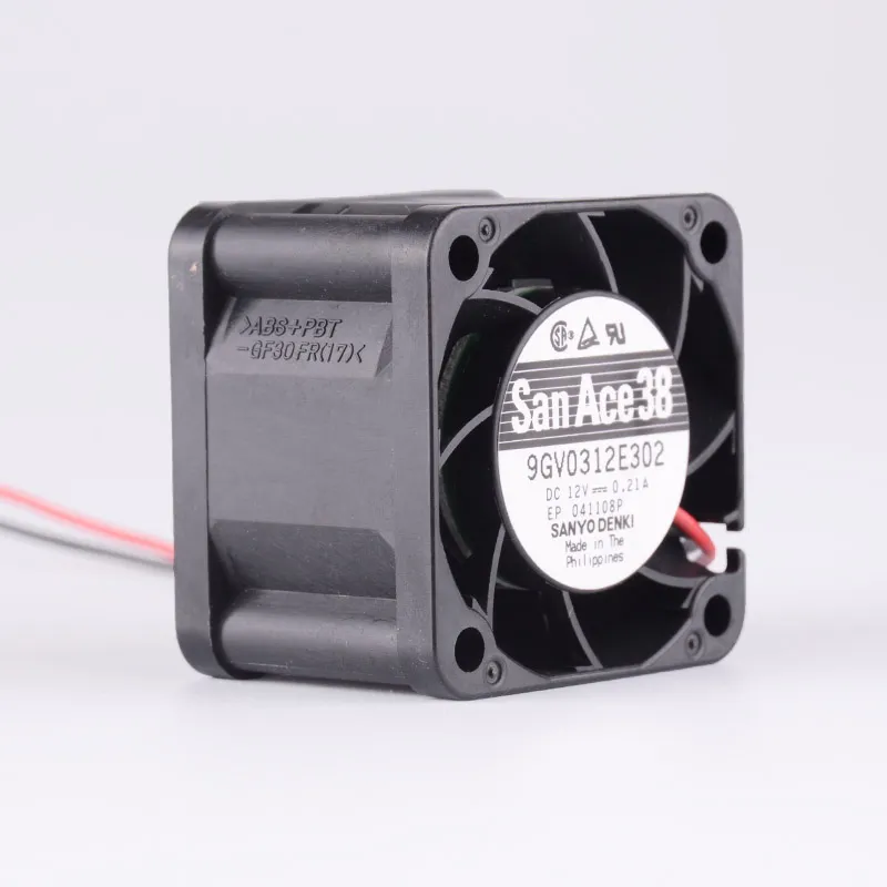 Sanyo 9GV0312E302 DC12V 0.21A 2-line server power cooling fan Sanyo 9GV0312E302 DC12V 0.21A 2-line server power cooling fan