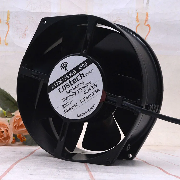 COSTECH A17M23SWB M00 230V 42W 0.25A Ball Bearing cooling fan COSTECH A17M23SWB M00 230V 42W 0.25A Ball Bearing cooling fan