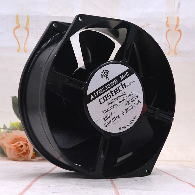 COSTECH A17M23SWB M00 230V 42W 0.25A Ball Bearing cooling fan COSTECH A17M23SWB M00 230V 42W 0.25A Ball Bearing cooling fan