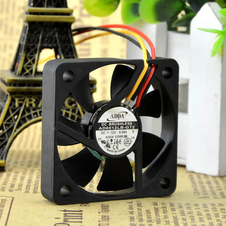 ADDA AD0512LB-G72 DC12V 0.09A 6000RPM 3-Wires Speed Cooling Fan ADDA AD0512LB-G72 DC12V 0.09A 6000RPM 3-Wires Speed Cooling Fan