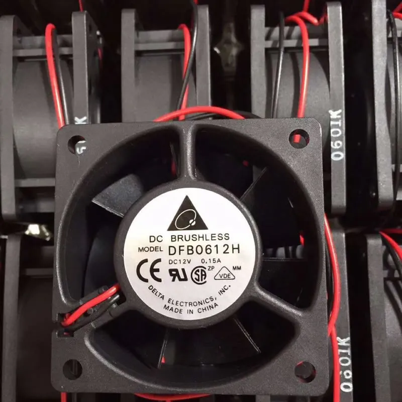Delta DFB0612H DC12V 0.15A 2-wires cooling fan Delta DFB0612H DC12V 0.15A 2-wires cooling fan