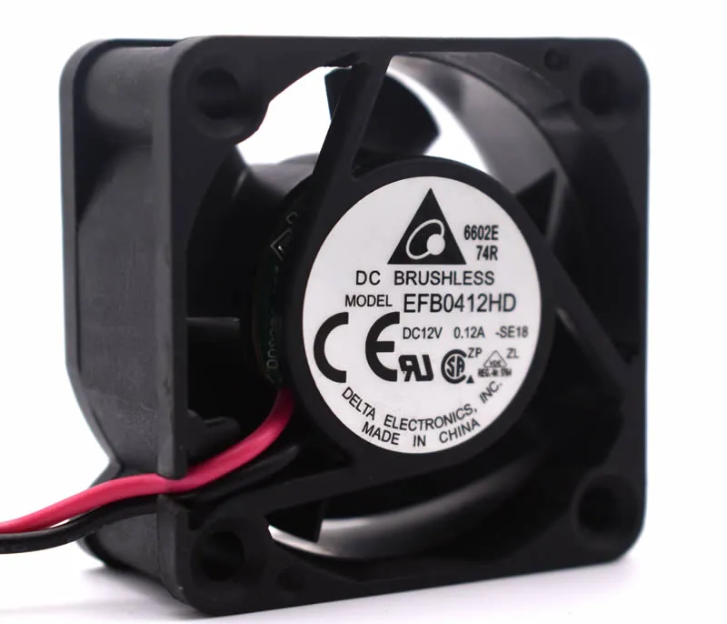 Delta EFB0412HD DC12V 0.12A 1.44W 3-Wires Double Ball Bearing Cooling Fan Delta EFB0412HD DC12V 0.12A 1.44W 3-Wires Double Ball Bearing Cooling Fan