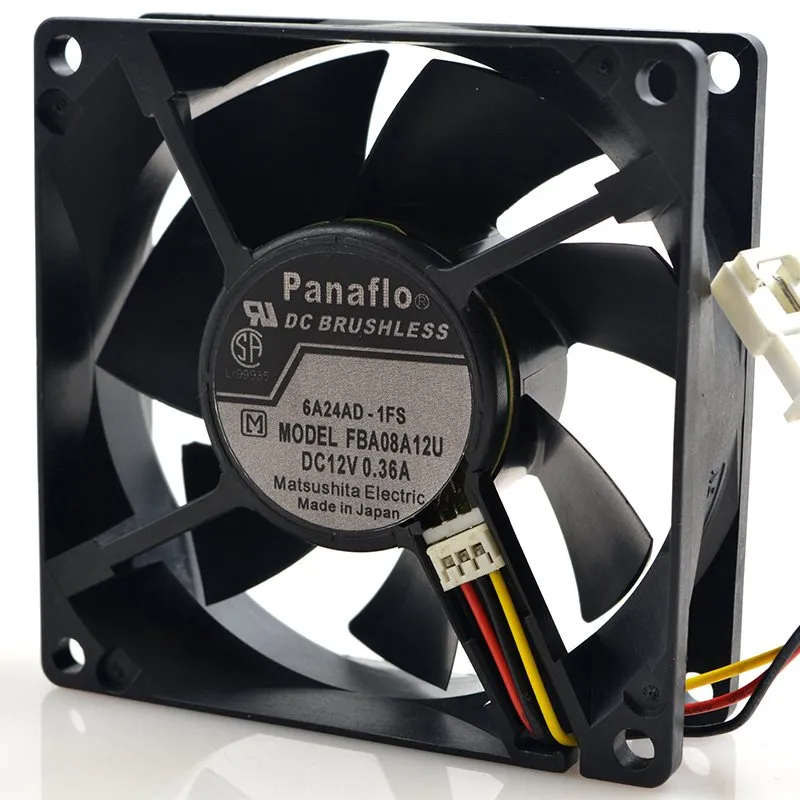Panaflo FBA08A12U DC 12V 0.36A large volume air cooling fan Panaflo FBA08A12U DC 12V 0.36A large volume air cooling fan