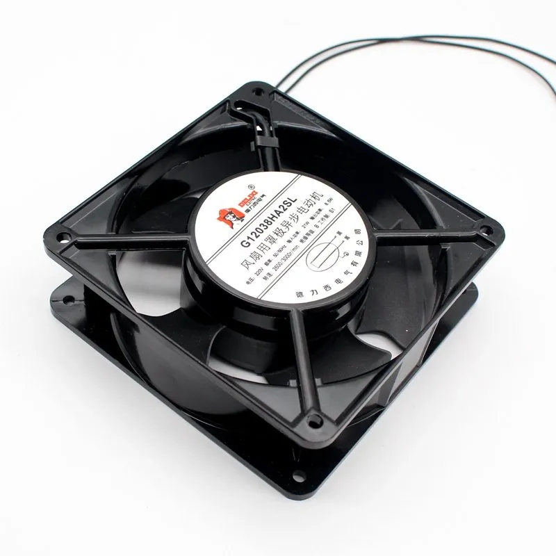 Delixi G12038HA2SL AC220V 21W 8.5W 2-wire cabinet cooling fan Delixi G12038HA2SL AC220V 21W 8.5W 2-wire cabinet cooling fan