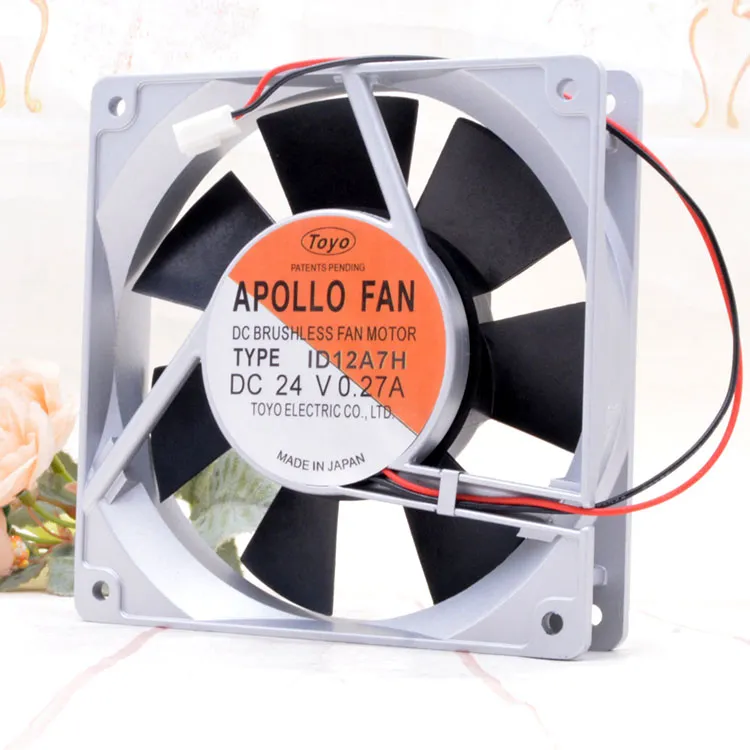 APOLLO FAN ID12A7H DC24V 0.27A 12cm cooling fan APOLLO FAN ID12A7H DC24V 0.27A 12cm cooling fan