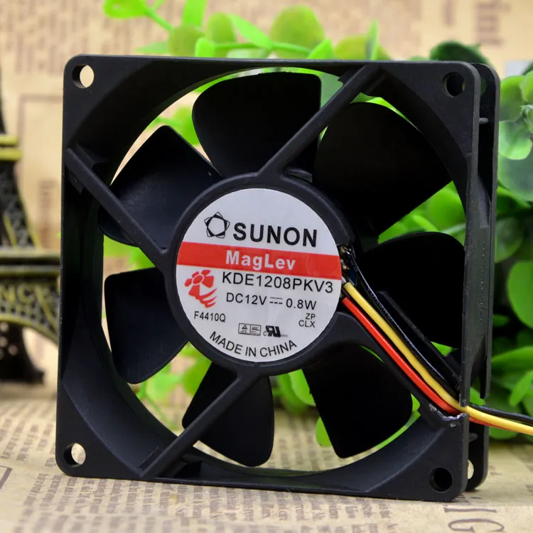 Sunon KDE1208PKV3 13.MS.AF.GN 12V 0.8W 8CM cooling fan Sunon KDE1208PKV3 13.MS.AF.GN 12V 0.8W 8CM cooling fan
