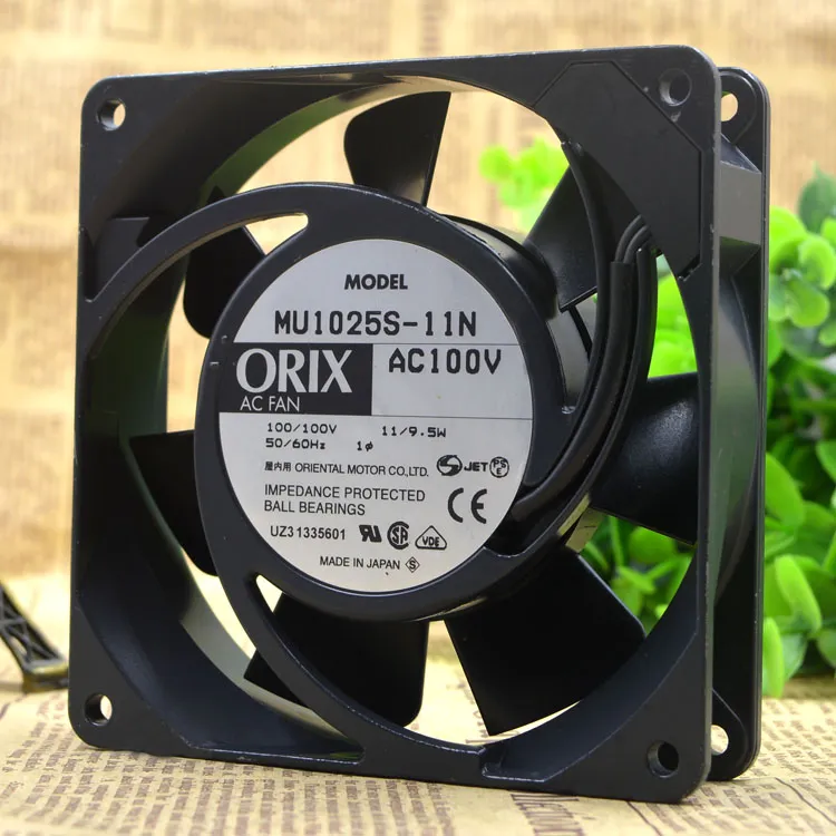 ORIX MU1025S-11N AC100V 11/9.5W impedance protected ball bearing Cooling Fan ORIX MU1025S-11N AC100V 11/9.5W impedance protected ball bearing Cooling Fan