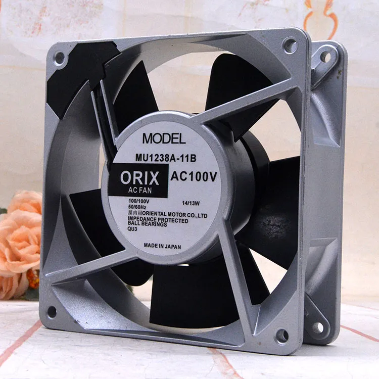 ORIX MU1238A-11B AC 100V 14W 120x120x38mm Server Cooling Fan ORIX MU1238A-11B AC 100V 14W 120x120x38mm Server Cooling Fan