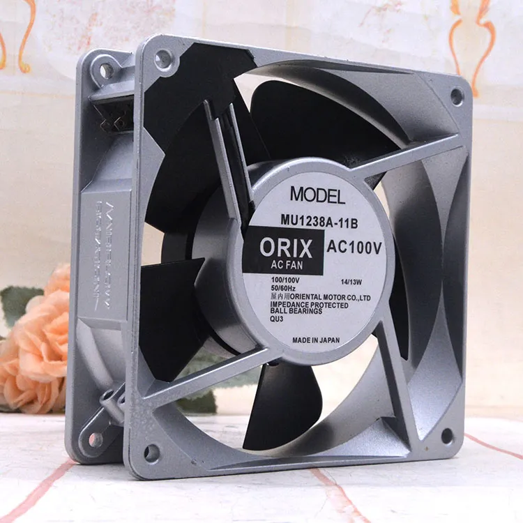 ORIX MU1238A-11B AC 100V 14W 120x120x38mm Server Cooling Fan ORIX MU1238A-11B AC 100V 14W 120x120x38mm Server Cooling Fan
