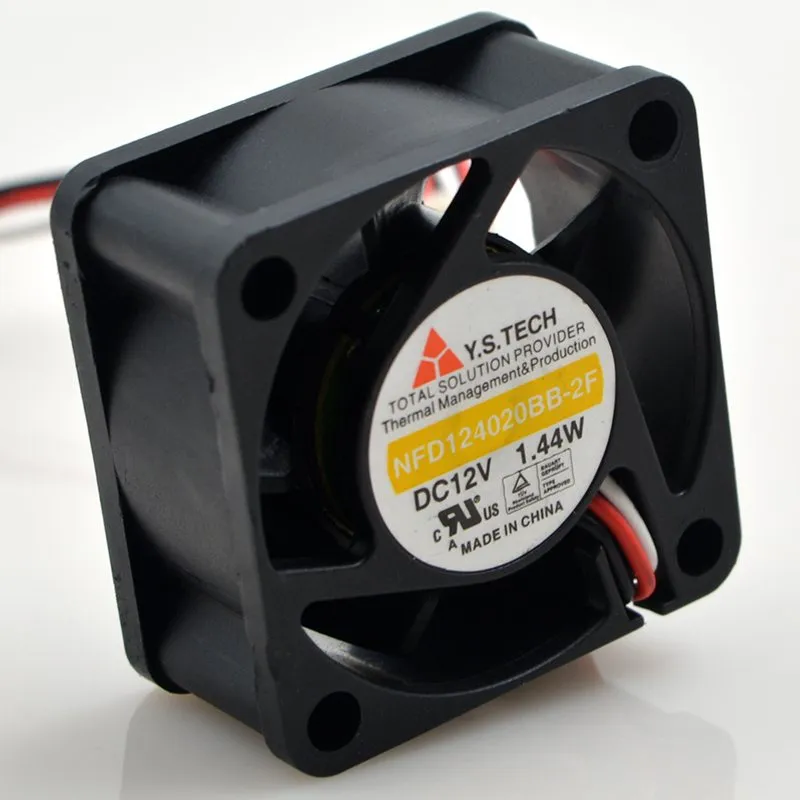 Y.S.Tech NFD124020BB-2F DC12V 1.44W 3-wire cooling fan Y.S.Tech NFD124020BB-2F DC12V 1.44W 3-wire cooling fan