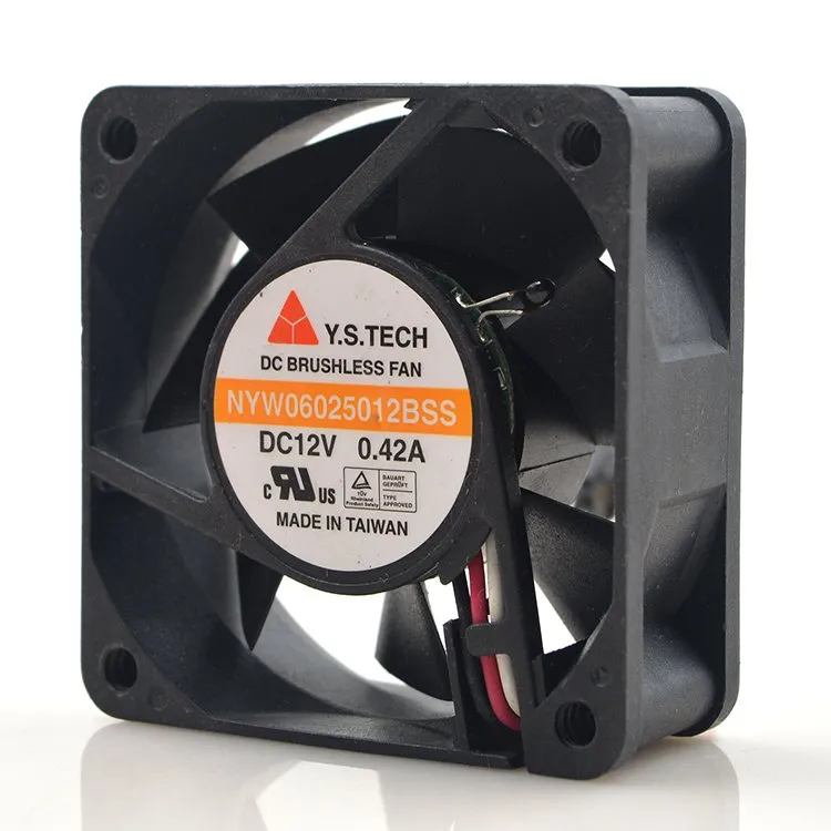Y.S.Tech NYW06025012BSS DC12V 0.42A 3-wire cooling fan Y.S.Tech NYW06025012BSS DC12V 0.42A 3-wire cooling fan