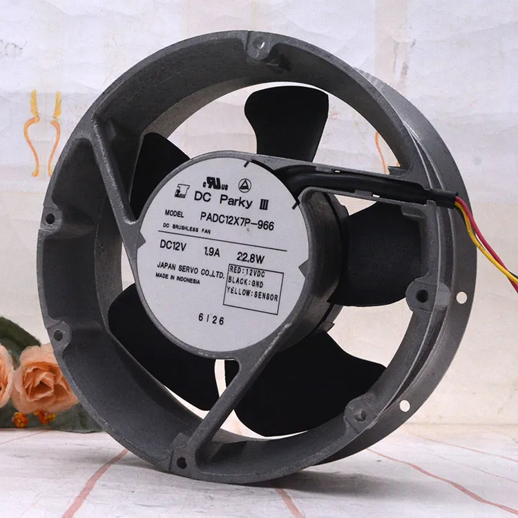 SERVO PADC12X7P-966 DC12V 1.9A cooling fan SERVO PADC12X7P-966 DC12V 1.9A cooling fan