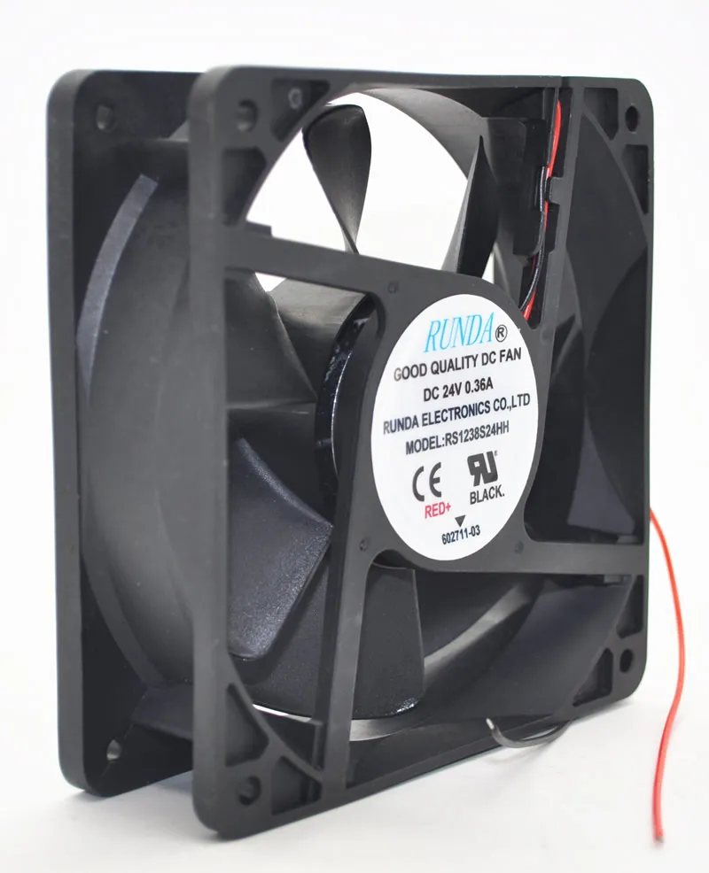 RUNDA RS1238S24HH 24V 0.36A 12CM cooling fan RUNDA RS1238S24HH 24V 0.36A 12CM cooling fan