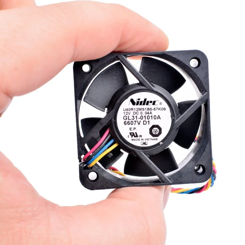 Nidec U40R12MS1B5-57K09 DC12V 0.04A quiet 4-wires cooling fan Nidec U40R12MS1B5-57K09 DC12V 0.04A quiet 4-wires cooling fan
