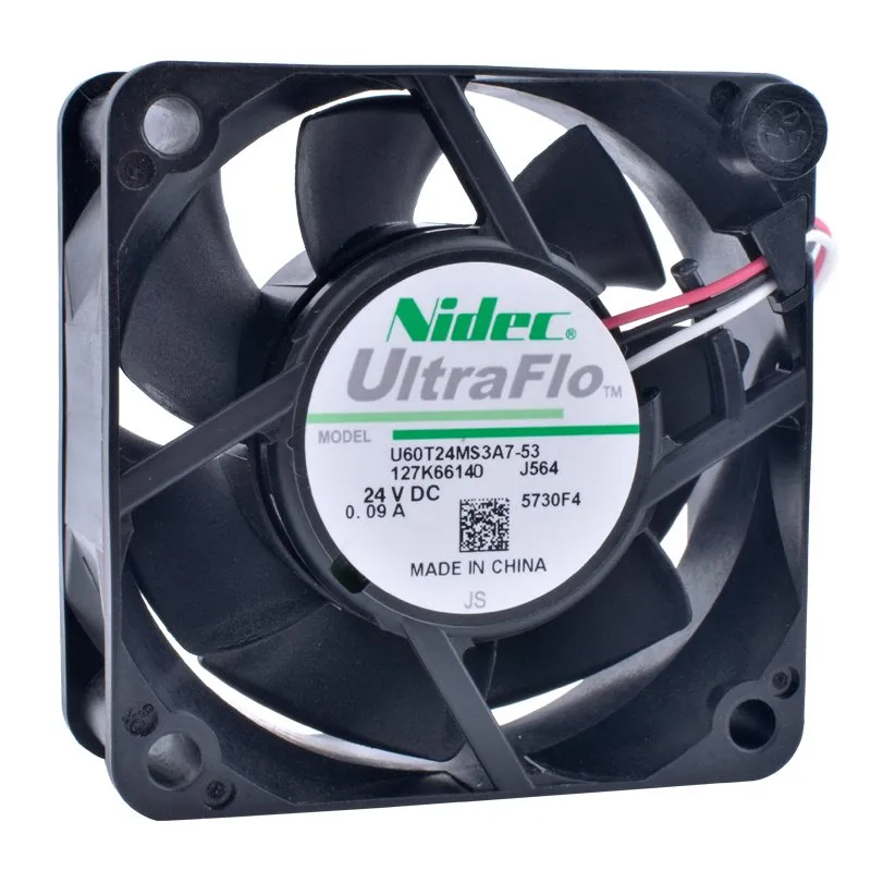 Nidec U60T24MS3A7-53 DC24V 0.09A inverter cooling fan Nidec U60T24MS3A7-53 DC24V 0.09A inverter cooling fan