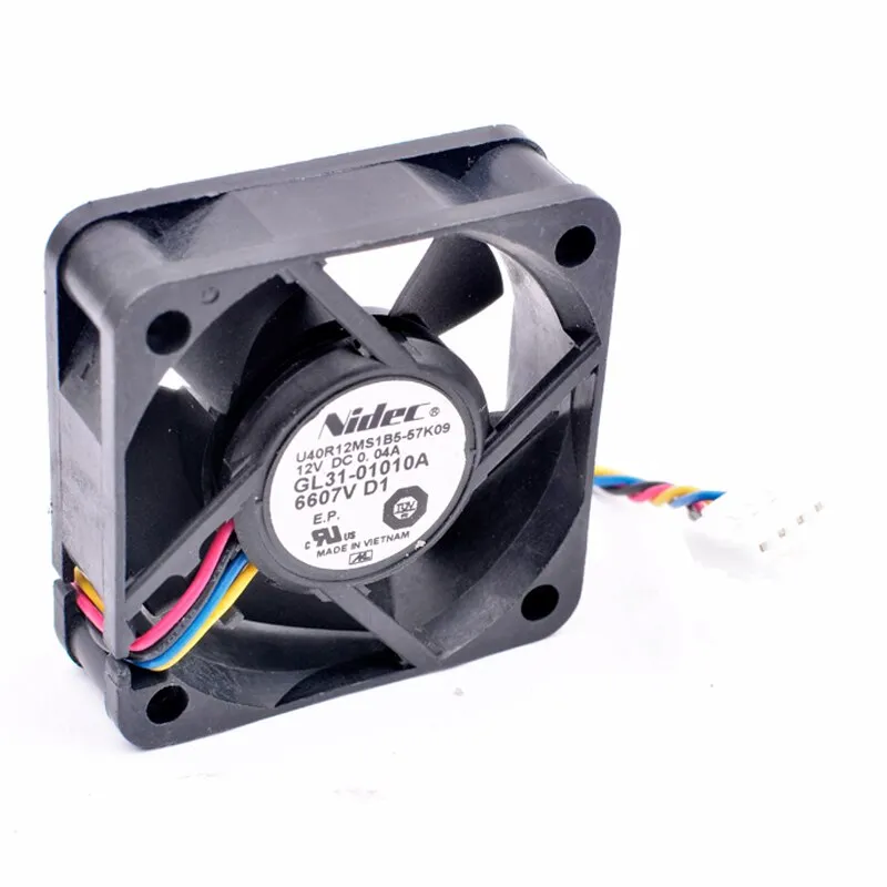 Nidec U40R12MS1B5-57K09 DC12V 0.04A quiet 4-wires cooling fan Nidec U40R12MS1B5-57K09 DC12V 0.04A quiet 4-wires cooling fan