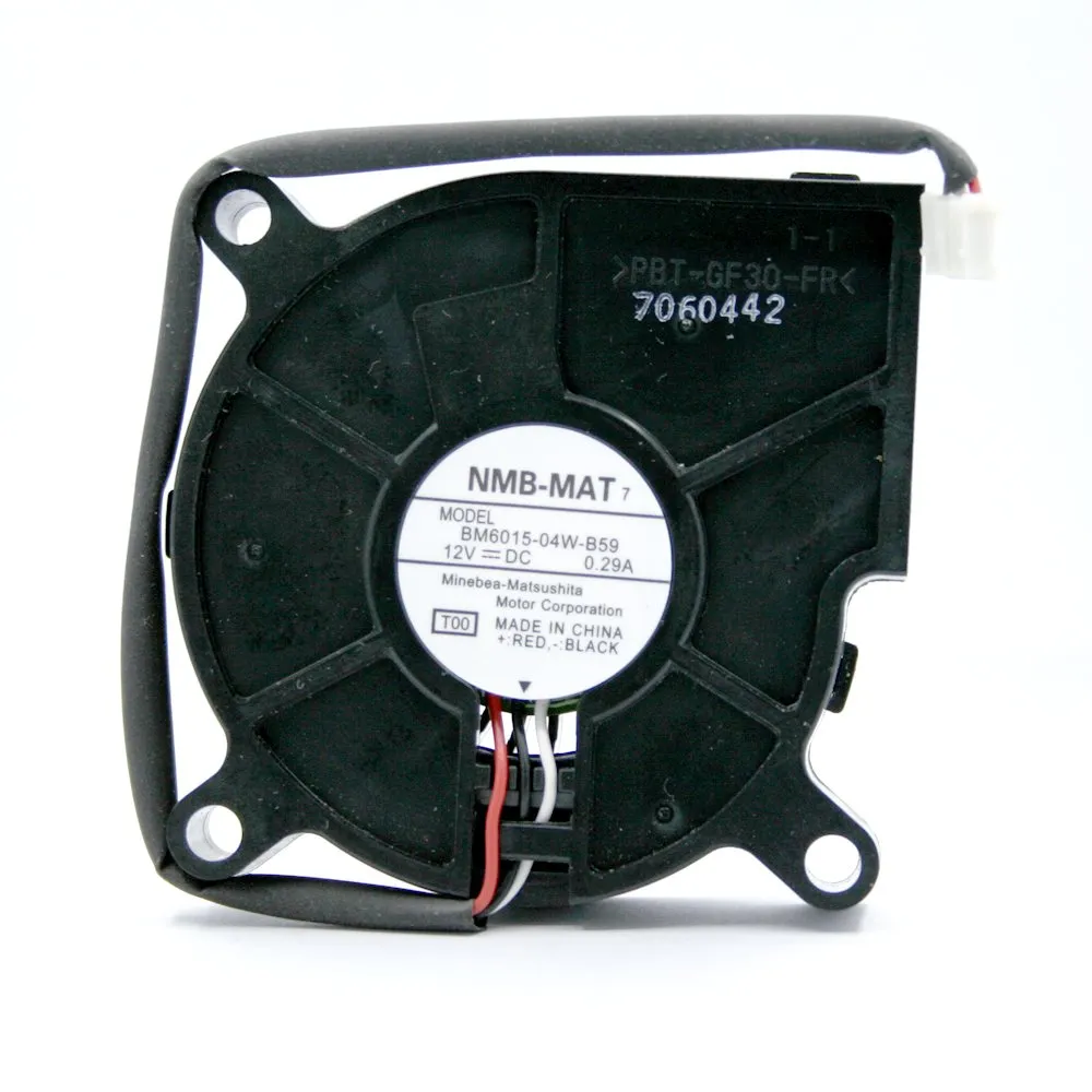 NMB BM6015-04W-B59 12V 0.29A 3-wires Centrifugal turbo blower Cooling fan NMB BM6015-04W-B59 12V 0.29A 3-wires Centrifugal turbo blower Cooling fan