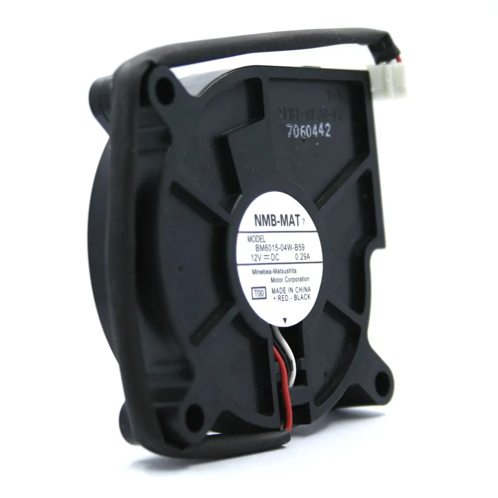 NMB BM6015-04W-B59 12V 0.29A 3-wires Centrifugal turbo blower Cooling fan NMB BM6015-04W-B59 12V 0.29A 3-wires Centrifugal turbo blower Cooling fan