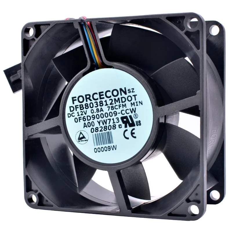 DFB803812MDOT DC12V 0.8A Double ball bearing cooling fan DFB803812MDOT DC12V 0.8A Double ball bearing cooling fan
