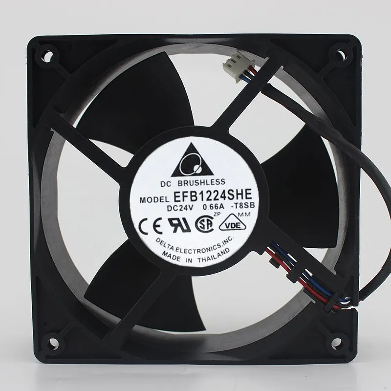Delta EFB1224SHE-T8SB DC 24V 0.66A Inverter cooling fan Delta EFB1224SHE-T8SB DC 24V 0.66A Inverter cooling fan