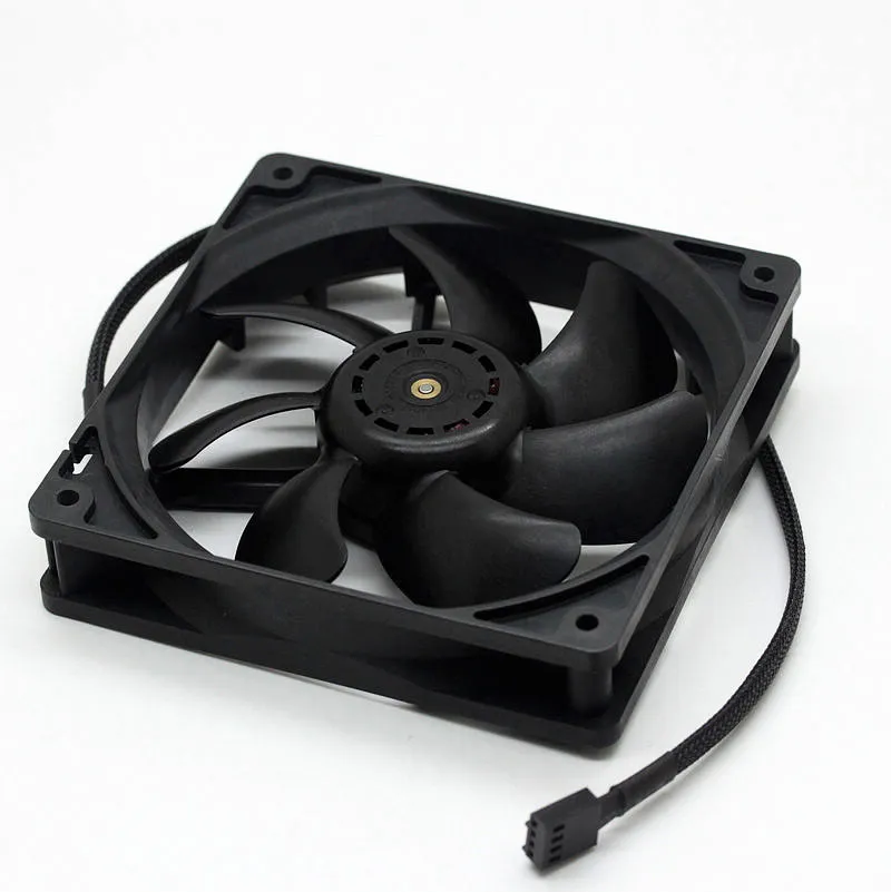 Sanyo 9S1212P4F03 DC12V 0.19A 4-pin PWM temperature controlled mute fan Sanyo 9S1212P4F03 DC12V 0.19A 4-pin PWM temperature controlled mute fan