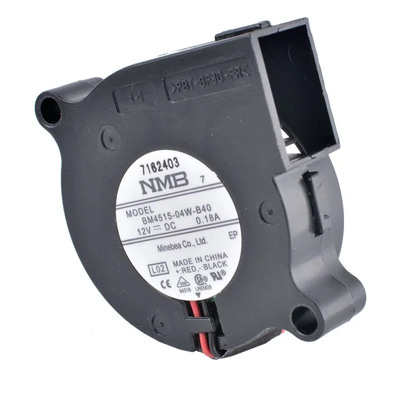 NMB BM4515-04W-B40 12V 0.18A Double Ball Bearing Centrifugal Turbo Blower Fan NMB BM4515-04W-B40 12V 0.18A Double Ball Bearing Centrifugal Turbo Blower Fan