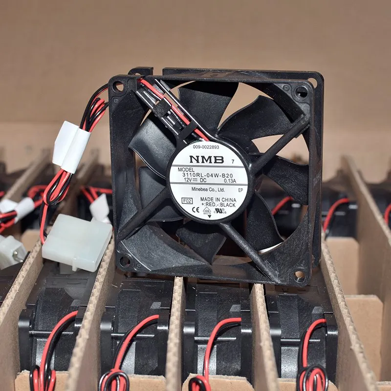 NMB 3110RL-04W-B20 12V 0.13A Double ball bearing cooling fan NMB 3110RL-04W-B20 12V 0.13A Double ball bearing cooling fan