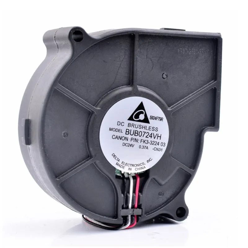 Delta BUB0724VH 24V 0.37A Canon FK3-3224 centrifugal turbine blower cooling fan Delta BUB0724VH 24V 0.37A Canon FK3-3224 centrifugal turbine blower cooling fan