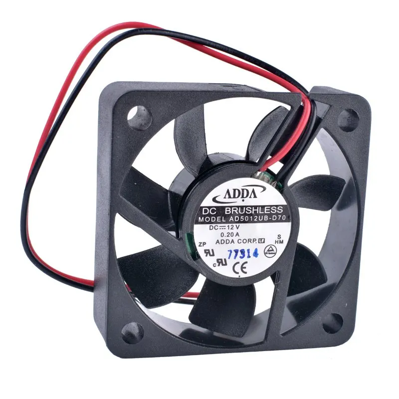 ADDA AD5012UB-D70 DC12V 0.2A double ball bearing cooling fan ADDA AD5012UB-D70 DC12V 0.2A double ball bearing cooling fan