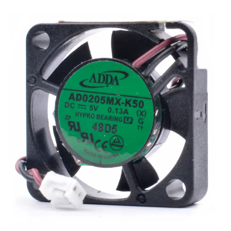 ADDA AD0205MX-K50 DC5V 0.13A small ultra-thin micro cooling fan ADDA AD0205MX-K50 DC5V 0.13A small ultra-thin micro cooling fan