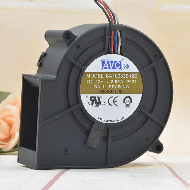 AVC BA10033B12S DC12V 2.85A Double Ball Centrifugal Turbine cooling fan AVC BA10033B12S DC12V 2.85A Double Ball Centrifugal Turbine cooling fan