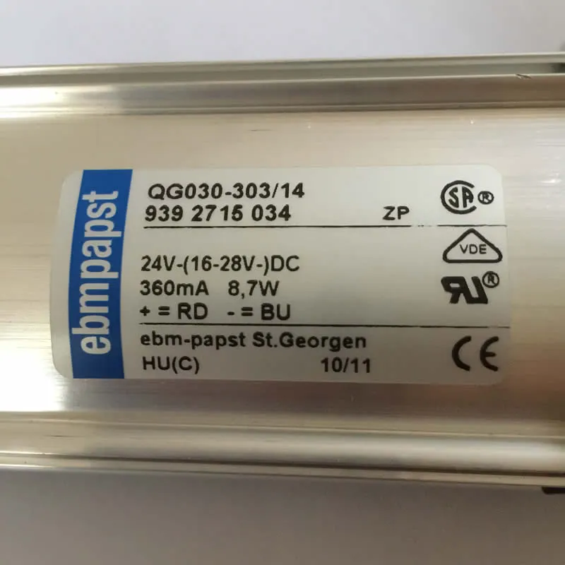 ebmpapst QG030-353/14 DC24V 0.4A 9.6W 2wires flow centrifugal cooling fan ebmpapst QG030-353/14 DC24V 0.4A 9.6W 2wires flow centrifugal cooling fan
