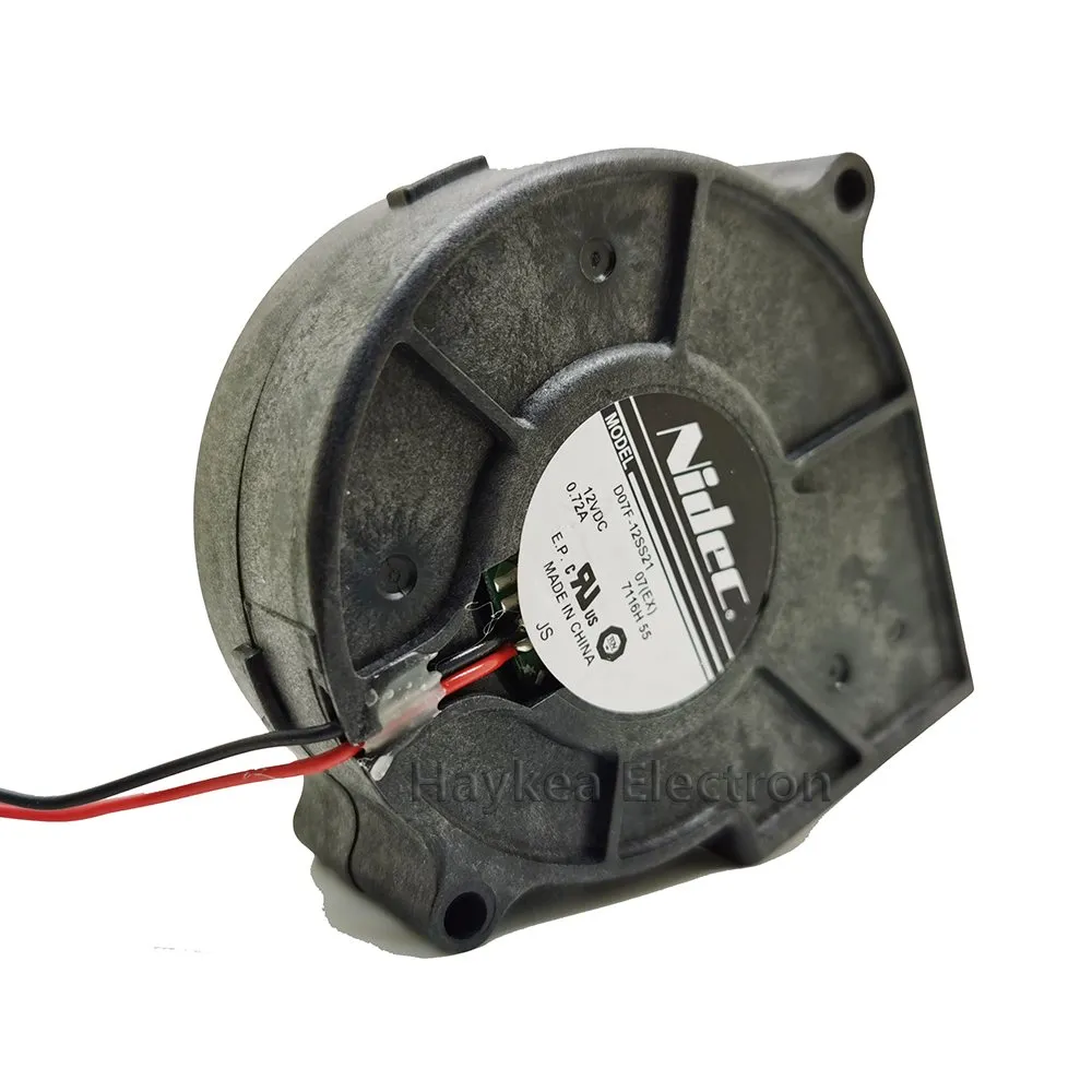 Nidec D07F-12SS21 DC12V 0.72A projector blower centrifugal cooling fan Nidec D07F-12SS21 DC12V 0.72A projector blower centrifugal cooling fan