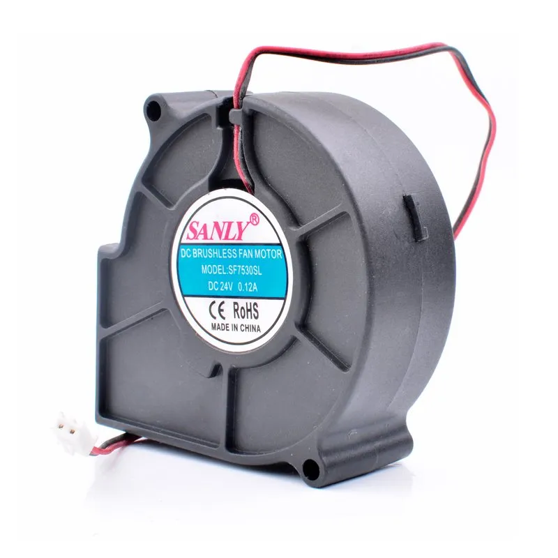 SANLY SF7530SL 24V 0.12A quiet centrifugal turbine blower cooling fan SANLY SF7530SL 24V 0.12A quiet centrifugal turbine blower cooling fan