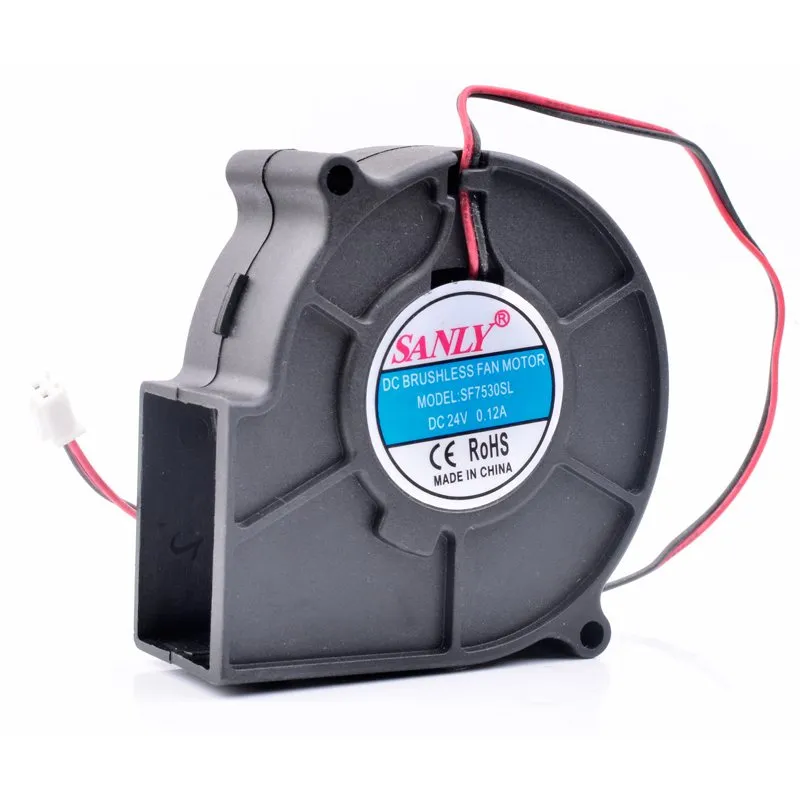 SANLY SF7530SL 24V 0.12A quiet centrifugal turbine blower cooling fan SANLY SF7530SL 24V 0.12A quiet centrifugal turbine blower cooling fan