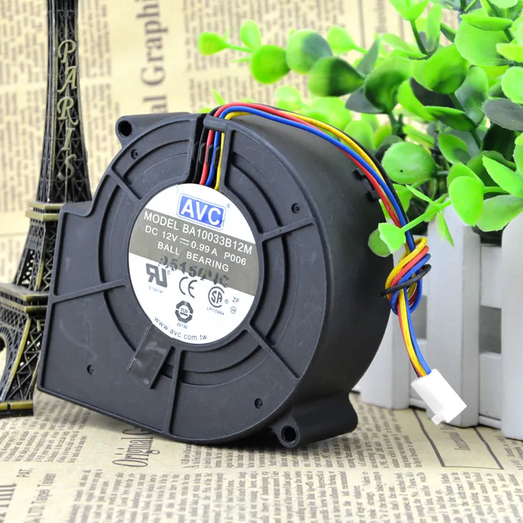 AVC BA10033B12M 12V 0.99A 9CM 4-wire PWM temperature centrifugal fan AVC BA10033B12M 12V 0.99A 9CM 4-wire PWM temperature centrifugal fan