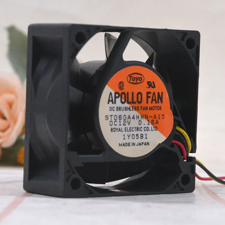 TOYO APOLLO FAN STD60A4HHN-A15 12V 0.16A 6025 6CM cooling fan TOYO APOLLO FAN STD60A4HHN-A15 12V 0.16A 6025 6CM cooling fan