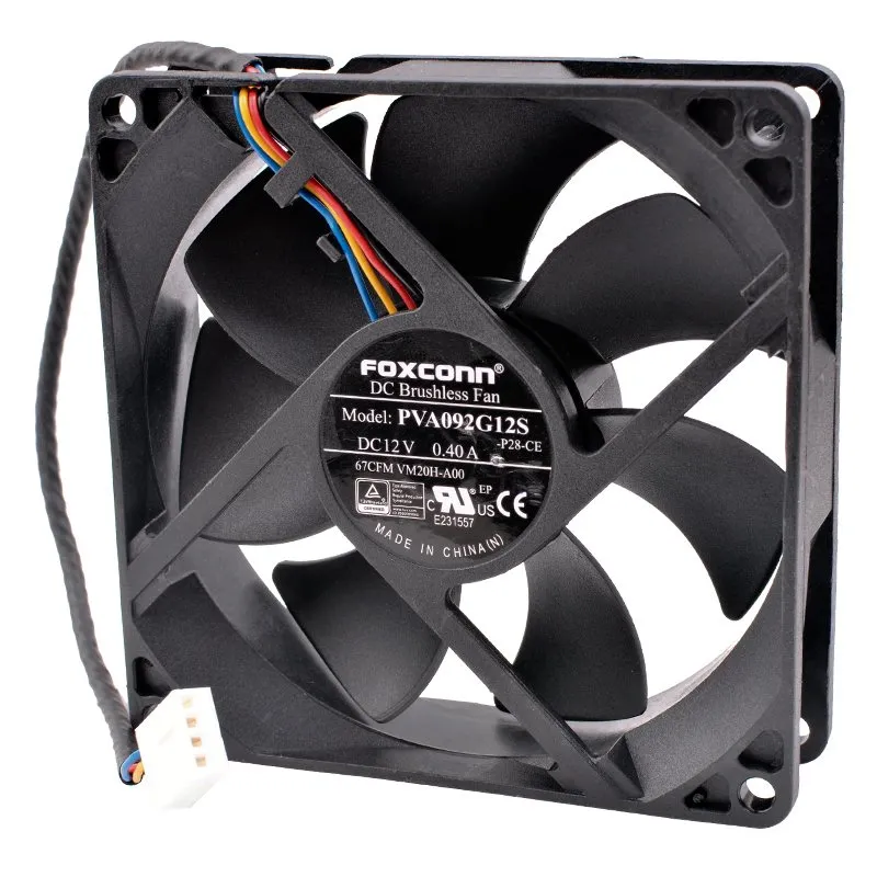 PVA092G12S Foxconn DC12V 0.40A pwm fan PVA092G12S Foxconn DC12V 0.40A pwm fan
