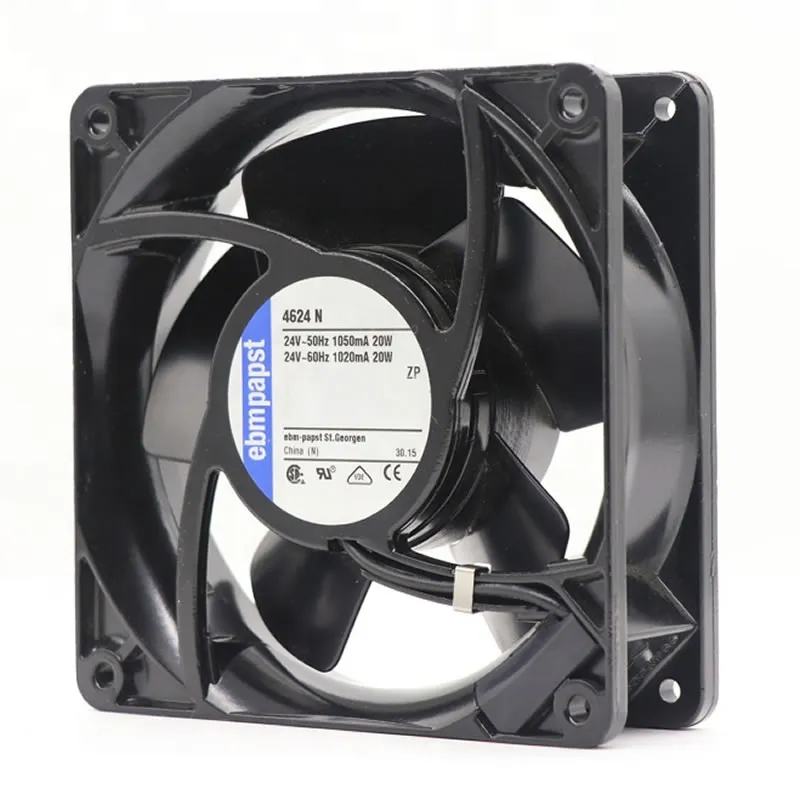 4624N Ebmpapst 24V 18W 93CFM 3100RPM Axial Fan 4624N Ebmpapst 24V 18W 93CFM 3100RPM Axial Fan