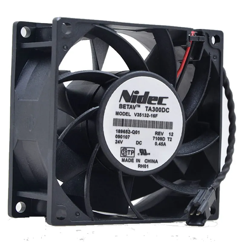 V35132-16F Nidec DC24V 0.45A 8CM Axial Inverter Fan V35132-16F Nidec DC24V 0.45A 8CM Axial Inverter Fan