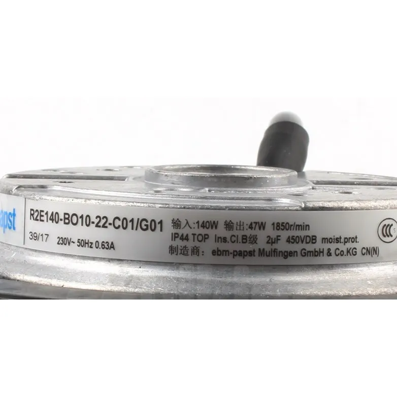 R2E140-BO10-22-C01/G01 ebmpapst 230V 0.63A centrifugal fan R2E140-BO10-22-C01/G01 ebmpapst 230V 0.63A centrifugal fan