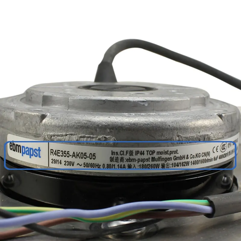 R4E355-AK05-05 ebmpapst AC230V M4E074-EI centrifugal fan R4E355-AK05-05 ebmpapst AC230V M4E074-EI centrifugal fan